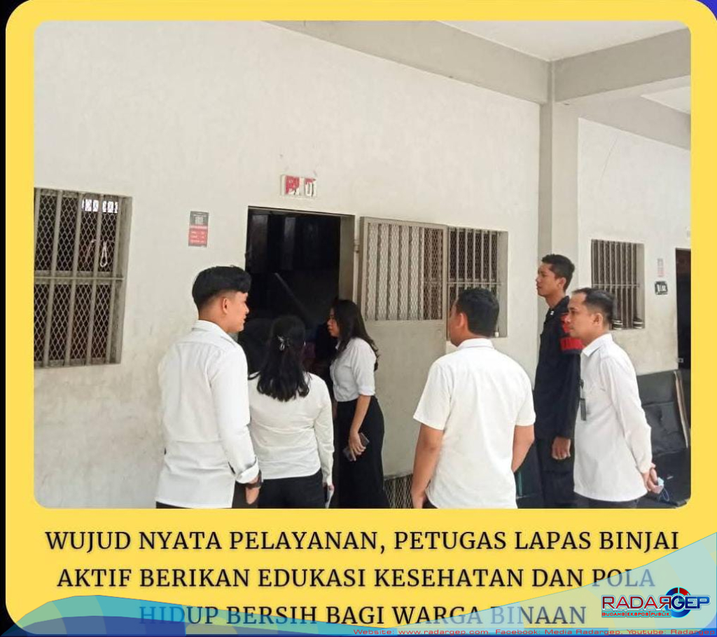 Jaga Kesehatan Warga Binaan, Lapas Binjai Edukasi Pentingnya Kebersihan Lingkungan